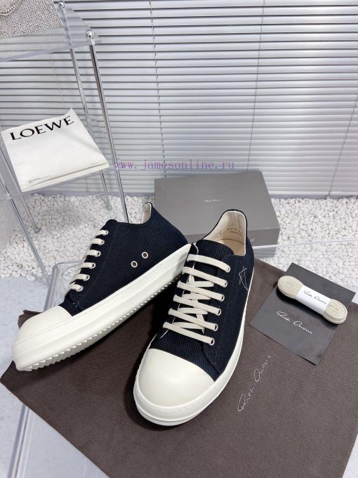 Rick Owens Owens 24ss new couple style retro board shoes dark casual sports shoesThe originadmsww13i - Image 7