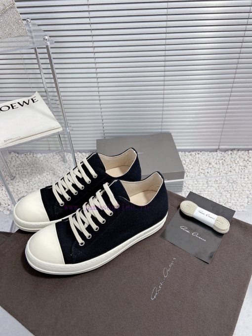 Rick Owens Owens 24ss new couple style retro board shoes dark casual sports shoesThe originaep32a8sp - Image 3