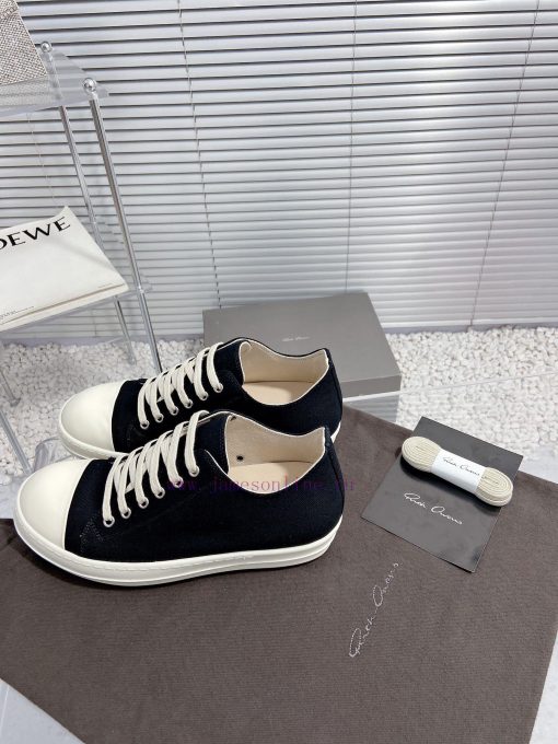 Rick Owens Owens 24ss new couple style retro board shoes dark casual sports shoesThe originaep32a8sp - Image 5