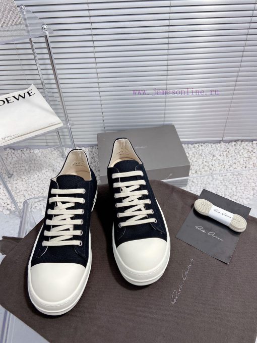 Rick Owens Owens 24ss new couple style retro board shoes dark casual sports shoesThe originaep32a8sp - Image 6