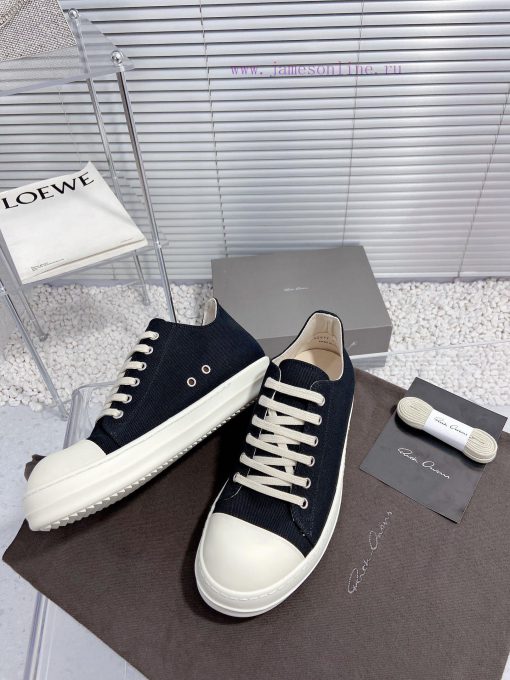 Rick Owens Owens 24ss new couple style retro board shoes dark casual sports shoesThe originaep32a8sp - Image 7