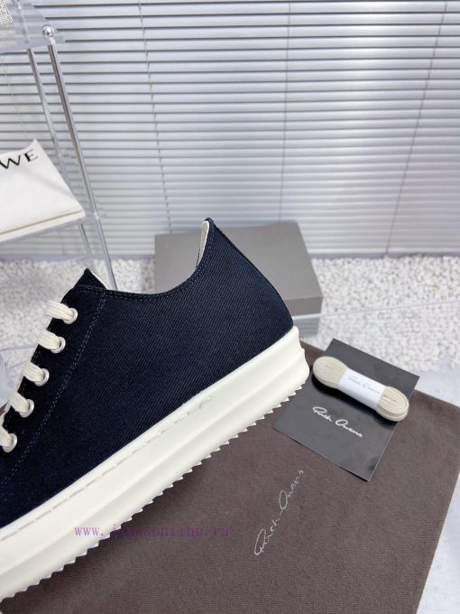 Rick Owens Owens 24ss new couple style retro board shoes dark casual sports shoesThe originaep32a8sp - Image 9
