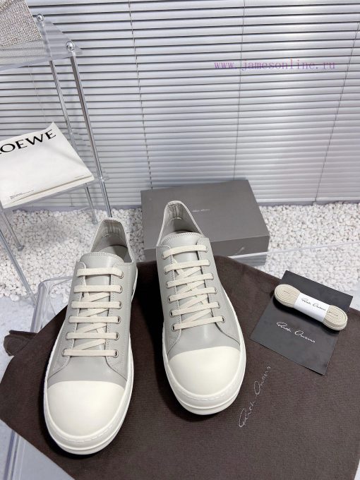 Rick Owens Owens 24ss new couple style retro board shoes dark casual sports shoesThe origina8w1f2kcu - Image 6