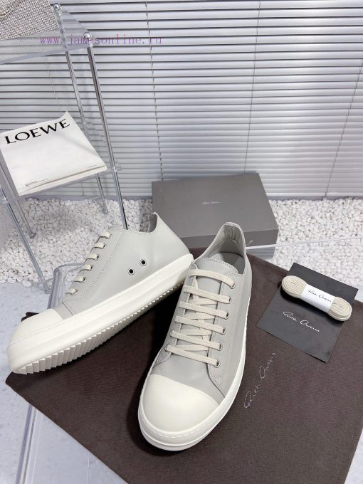 Rick Owens Owens 24ss new couple style retro board shoes dark casual sports shoesThe origina8w1f2kcu - Image 7