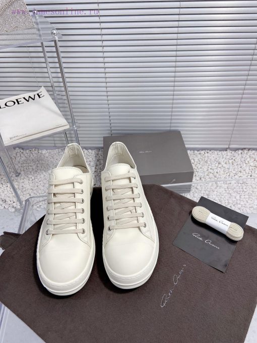 Rick Owens Owens 24ss new couple style retro board shoes dark casual sports shoesThe originalrdcpkqv - Image 2