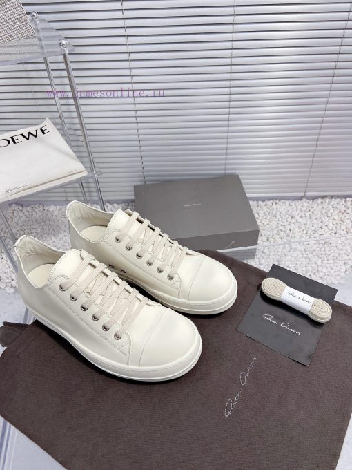Rick Owens Owens 24ss new couple style retro board shoes dark casual sports shoesThe originalrdcpkqv - Image 4