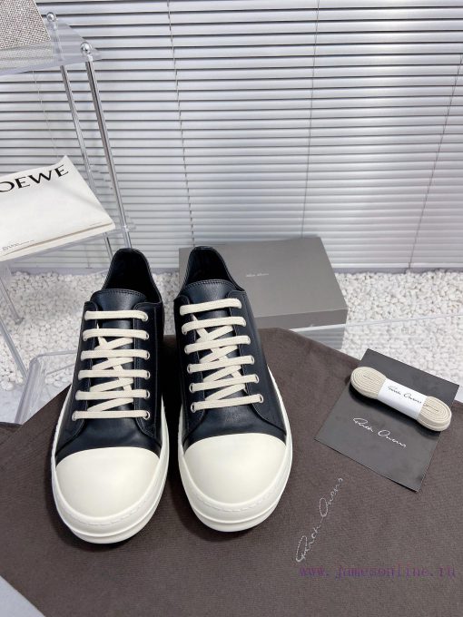Rick Owens Owens 24ss new couple style retro board shoes dark casual sports shoesThe originaajsbxmb7