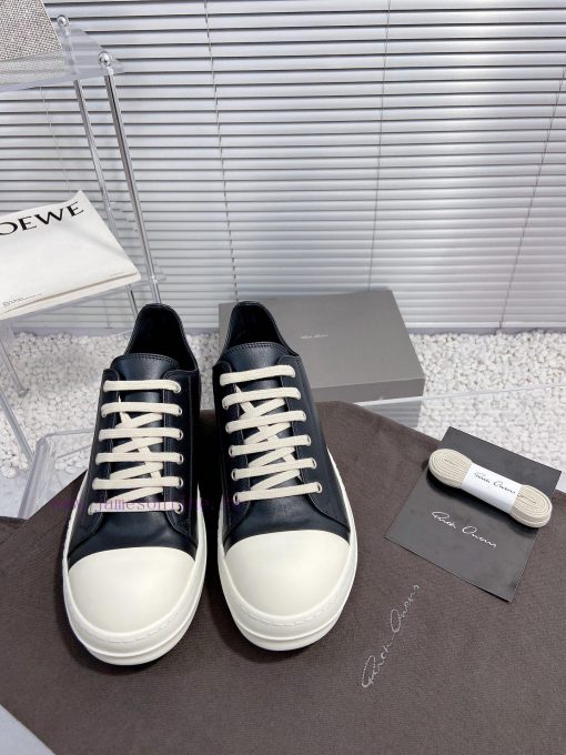 Rick Owens Owens 24ss new couple style retro board shoes dark casual sports shoesThe originaajsbxmb7 - Image 2