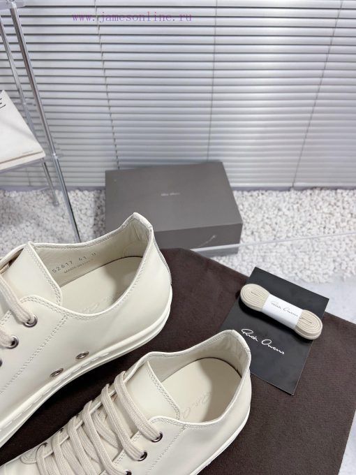 Rick Owens Owens 24ss new couple style retro board shoes dark casual sports shoesThe originalrdcpkqv - Image 8