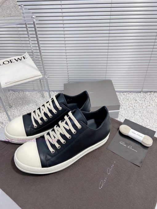 Rick Owens Owens 24ss new couple style retro board shoes dark casual sports shoesThe originaajsbxmb7 - Image 3