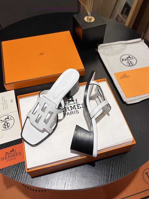 New HERMES Hermes, 2024 Thick Heel Series Hollow H-Trailer, Super High Altitude Edition Repraak1po9h - Image 3