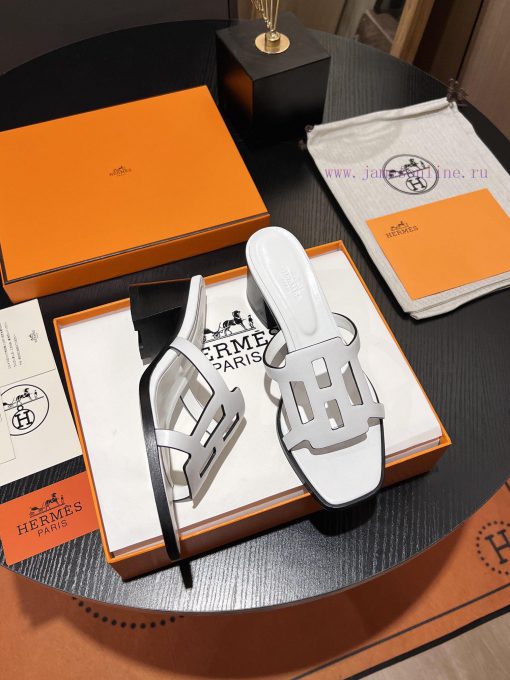 New HERMES Hermes, 2024 Thick Heel Series Hollow H-Trailer, Super High Altitude Edition Repraak1po9h - Image 6