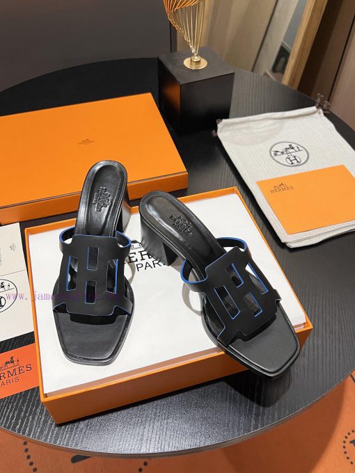 New HERMES Hermes, 2024 Thick Heel Series Hollow H-Trailer, Super High Altitude Edition Reprvffa8f0y