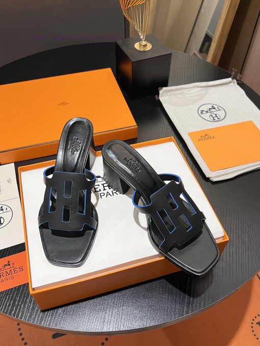 New HERMES Hermes, 2024 Thick Heel Series Hollow H-Trailer, Super High Altitude Edition Reprvffa8f0y - Image 2