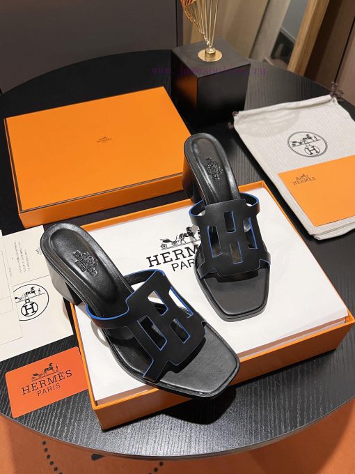 New HERMES Hermes, 2024 Thick Heel Series Hollow H-Trailer, Super High Altitude Edition Reprvffa8f0y - Image 4