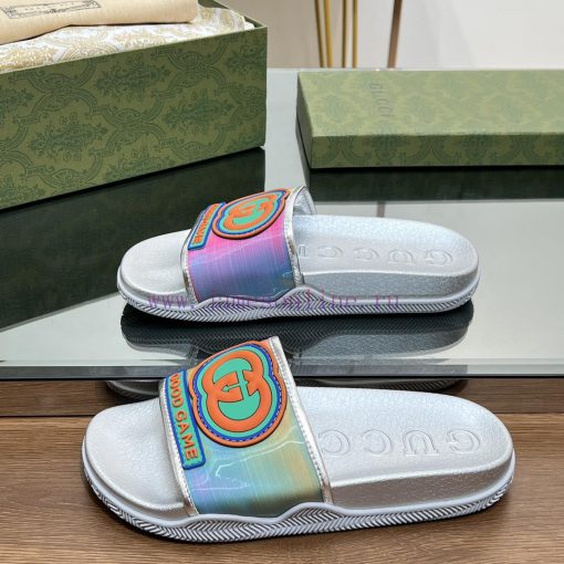 2024 GucciGucci unisex couple slippers jelly sandalsOne to one replication, all materials an4wkqjlj2 - Image 5