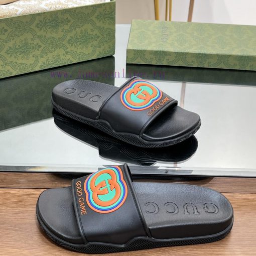 2024 GucciGucci unisex couple slippers jelly sandalsIn this edition series, the acronym of bregqfmcb - Image 6