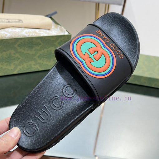 2024 GucciGucci unisex couple slippers jelly sandalsIn this edition series, the acronym of bregqfmcb - Image 9