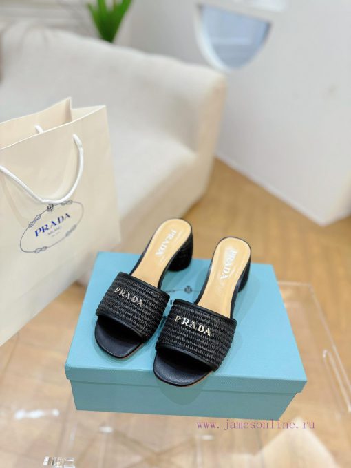 PRADA Prada 24 𝐬𝐬Fashion style early spring new letter high-heeled sandals series 〰◽ Two typ0pfnzpel