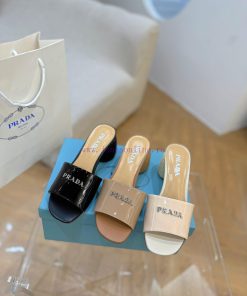 PRADA Prada 24 𝐬𝐬Fashion style early spring new letter high-heeled sandals series 〰◽ Two typf809gkvf