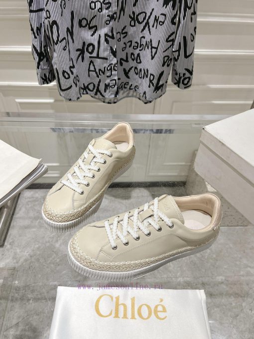 Chloe 24 New Hemp Edge Sports ShoesImported hemp rope edge hand sewn on the feet is super li0nj77gxp - Image 4