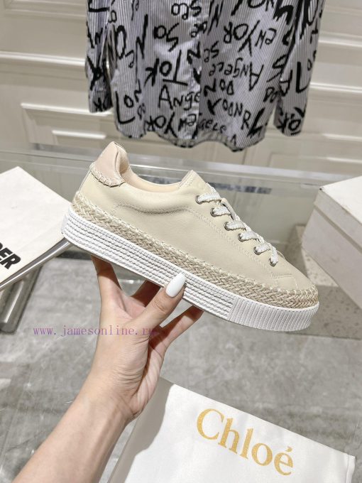 Chloe 24 New Hemp Edge Sports ShoesImported hemp rope edge hand sewn on the feet is super li0nj77gxp - Image 6