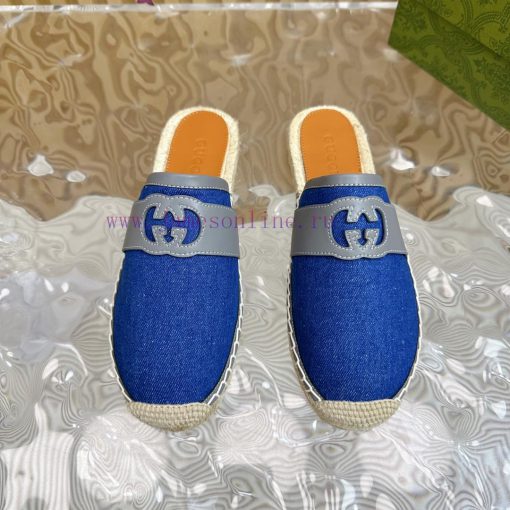 Gucci24Ss synchronously updates spring and summer new Gucci popular fisherman half trailer/s68myk2yt - Image 6