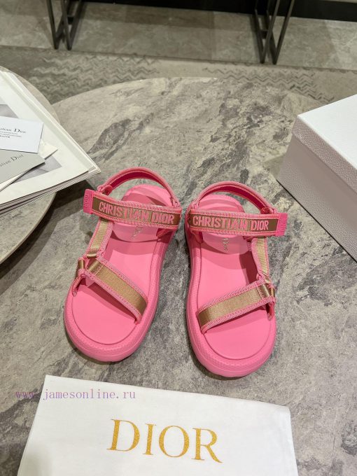 Classic upgrade with 2024 new color scheme Dior classic Velcro sandals and slippers series oao362z34 - Image 2
