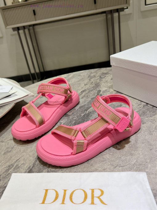 Classic upgrade with 2024 new color scheme Dior classic Velcro sandals and slippers series oao362z34 - Image 4