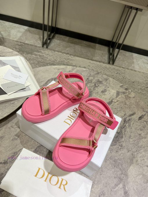 Classic upgrade with 2024 new color scheme Dior classic Velcro sandals and slippers series oao362z34 - Image 6