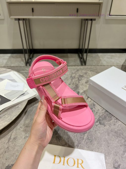 Classic upgrade with 2024 new color scheme Dior classic Velcro sandals and slippers series oao362z34 - Image 7