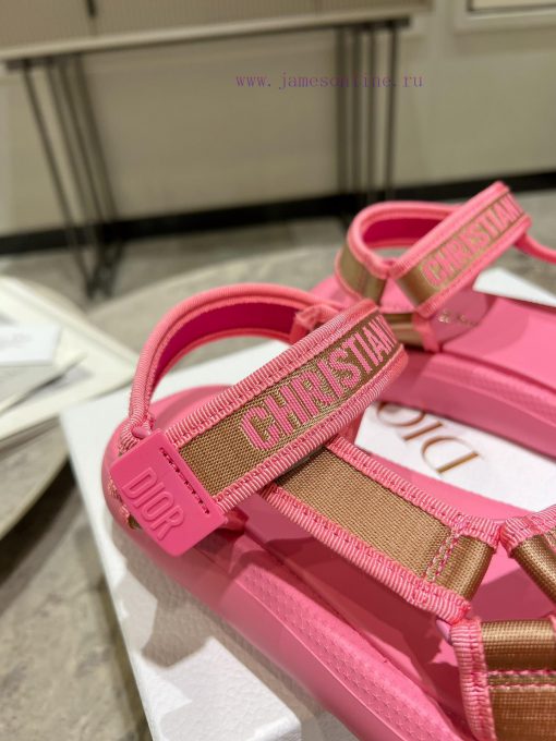 Classic upgrade with 2024 new color scheme Dior classic Velcro sandals and slippers series oao362z34 - Image 8