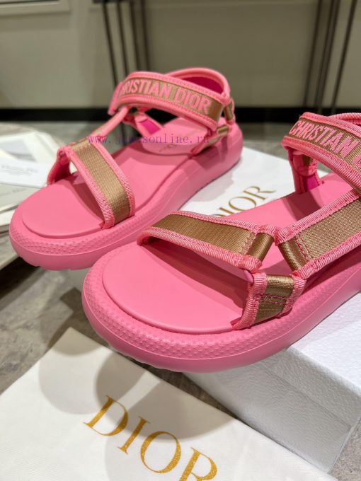Classic upgrade with 2024 new color scheme Dior classic Velcro sandals and slippers series oao362z34 - Image 9