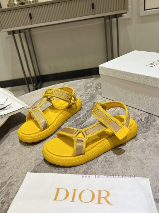 Classic upgrade with 2024 new color scheme Dior classic Velcro sandals and slippers series of5lcg88u - Image 4