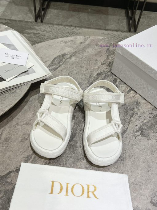 Classic upgrade with 2024 new color scheme Dior classic Velcro sandals and slippers series oye8e76ce - Image 2