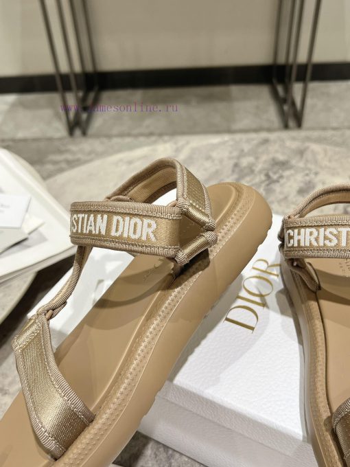 Classic upgrade with 2024 new color scheme Dior classic Velcro sandals and slippers series oqnxaihft - Image 9