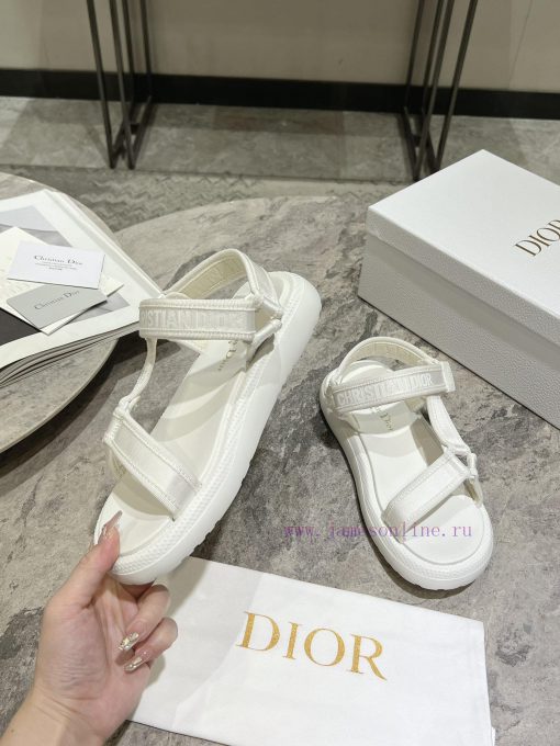 Classic upgrade with 2024 new color scheme Dior classic Velcro sandals and slippers series oye8e76ce - Image 5