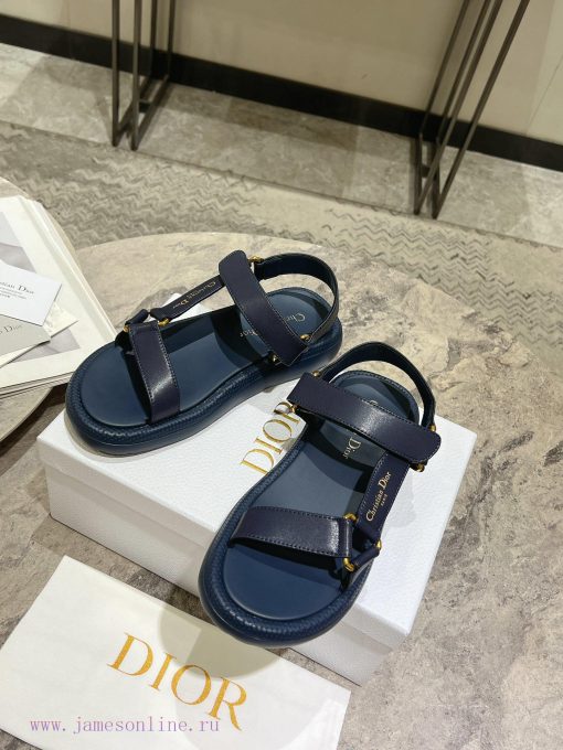Classic upgrade with 2024 new color scheme Dior classic Velcro sandals and slippers series orl1908w4 - Image 6