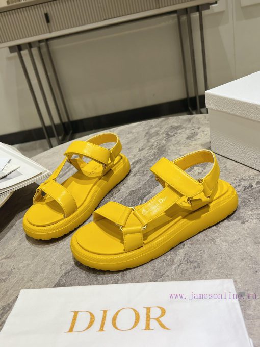 Classic upgrade with 2024 new color scheme Dior classic Velcro sandals and slippers series op52r05lk - Image 4