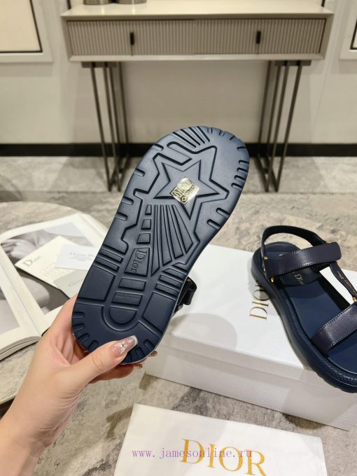 Classic upgrade with 2024 new color scheme Dior classic Velcro sandals and slippers series orl1908w4 - Image 10