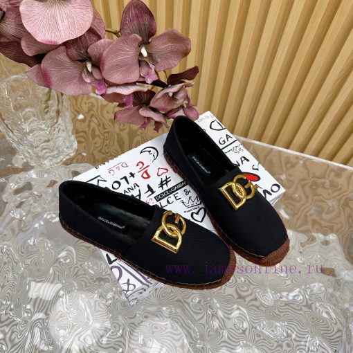 Dolce&Gabbana Banner embossed fisherman's shoes——————————The style of D&G hemp bottom fishin6yv3bjc0