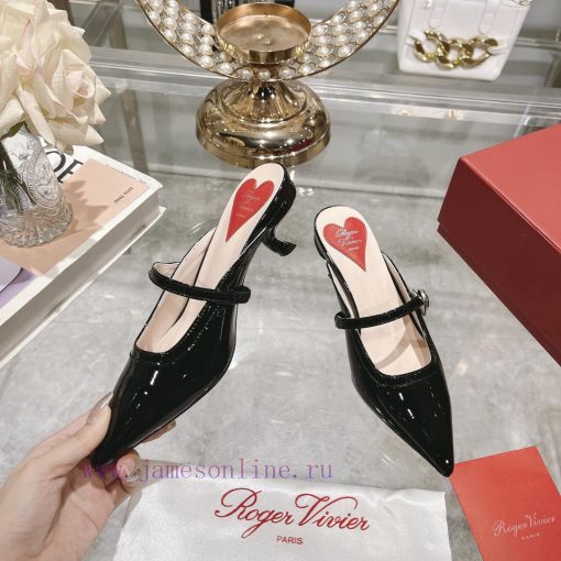 24 new RV painted cat heel slippersInspired by the Belle Vivier collection, the style is sim61pwiigk - Image 3