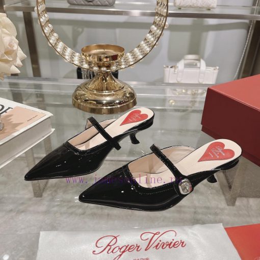 24 new RV painted cat heel slippersInspired by the Belle Vivier collection, the style is sim61pwiigk - Image 5