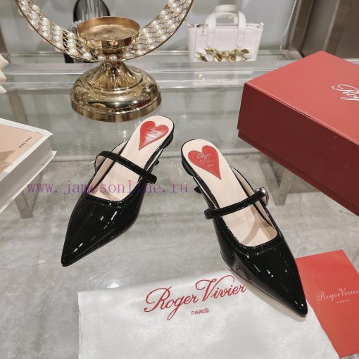 24 new RV painted cat heel slippersInspired by the Belle Vivier collection, the style is sim61pwiigk - Image 6