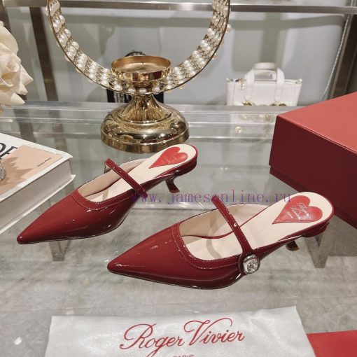24 new RV painted cat heel slippersInspired by the Belle Vivier collection, the style is simv0sbiou2 - Image 5