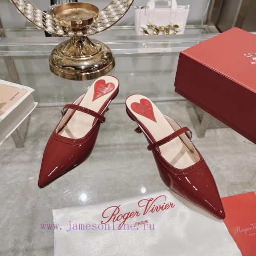 24 new RV painted cat heel slippersInspired by the Belle Vivier collection, the style is simv0sbiou2 - Image 6