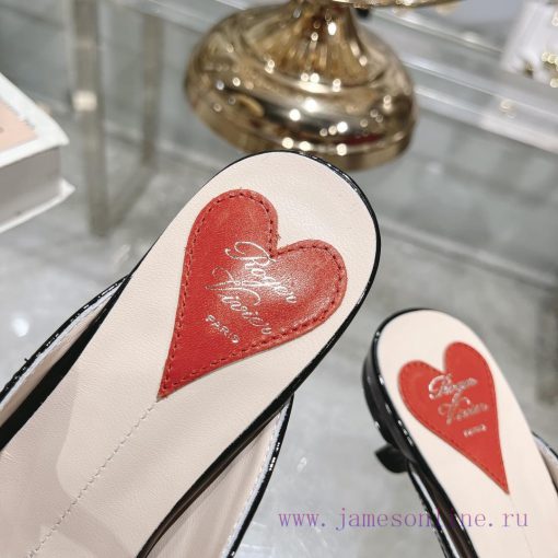 24 new RV painted cat heel slippersInspired by the Belle Vivier collection, the style is sim61pwiigk - Image 9