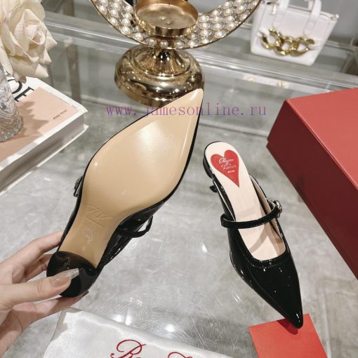 24 new RV painted cat heel slippersInspired by the Belle Vivier collection, the style is sim61pwiigk - Image 10