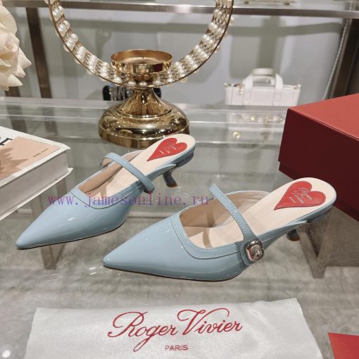 24 new RV painted cat heel slippersInspired by the Belle Vivier collection, the style is sim9c71pjru - Image 5