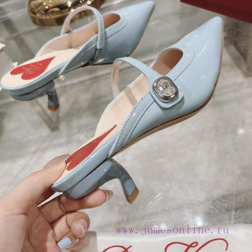 24 new RV painted cat heel slippersInspired by the Belle Vivier collection, the style is sim9c71pjru - Image 9